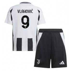 Billiga Juventus Dusan Vlahovic #9 Hemmatröja Barn 2024-25 Kortärmad (+ Korta byxor)